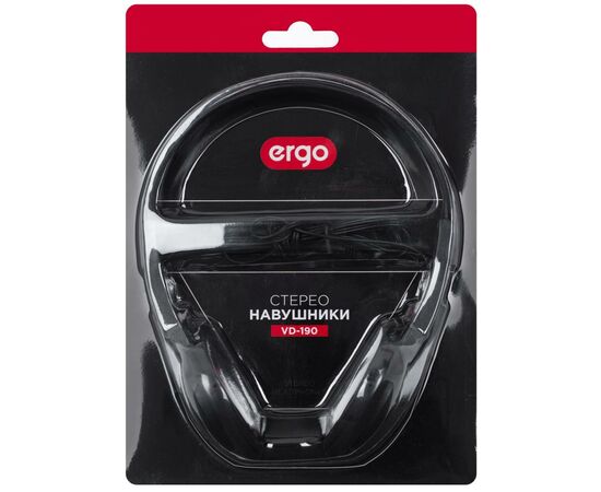 Наушники Ergo VD-190 Black (VD-190), изображение 6 Наушники Ergo VD-190 Black (VD-190), изображение 6