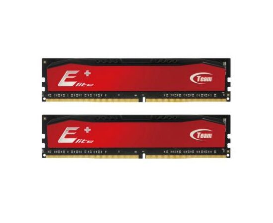 Модуль пам'яті для комп'ютера DDR4 16GB (2x8GB) 2400 MHz Elite Plus Red Team (TPRD416G2400HC16DC01)