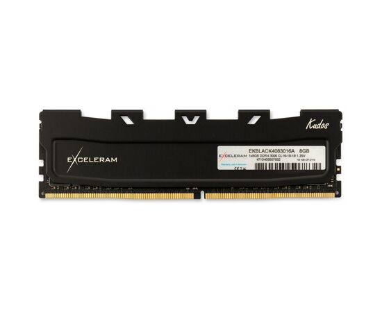 Модуль памяти для компьютера DDR4 8GB 3000 MHz Kudos Black eXceleram (EKBLACK4083016A)