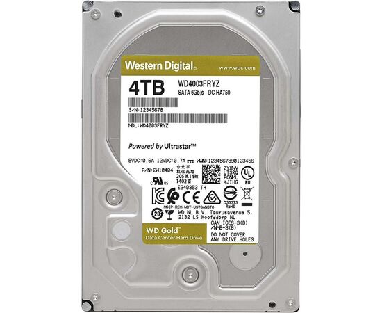 Жесткий диск 3.5" 4TB WD (WD4003FRYZ)