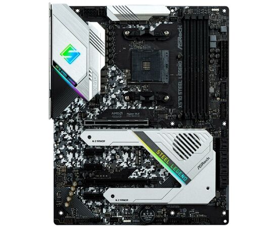 Материнська плата ASRock X570 STEEL LEGEND, зображення 2 Материнська плата ASRock X570 STEEL LEGEND, зображення 2