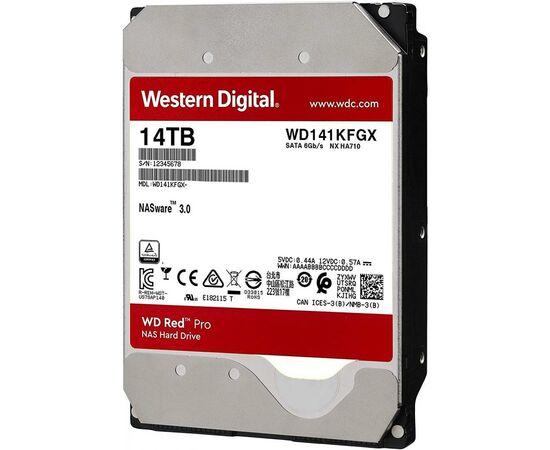 Жесткий диск 3.5" 14TB WD (WD141KFGX), изображение 2 Жесткий диск 3.5" 14TB WD (WD141KFGX), изображение 2