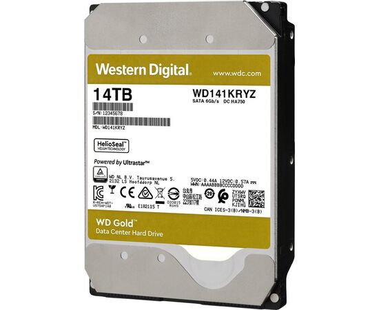Жесткий диск 3.5" 14TB WD (WD141KRYZ), изображение 2 Жесткий диск 3.5" 14TB WD (WD141KRYZ), изображение 2
