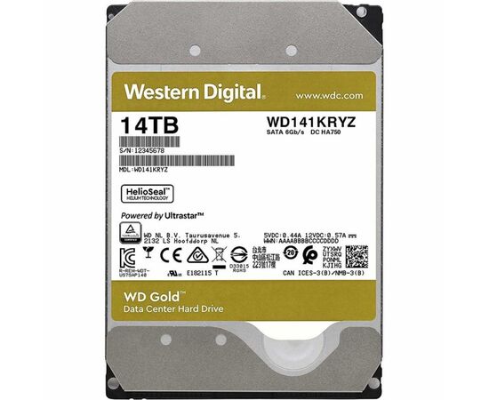 Жесткий диск 3.5" 14TB WD (WD141KRYZ)
