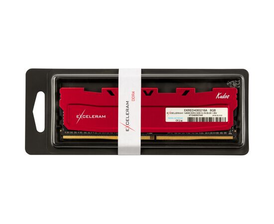 Модуль памяти для компьютера DDR4 8GB 3200 MHz Kudos Red eXceleram (EKRED4083216A), изображение 3 Модуль памяти для компьютера DDR4 8GB 3200 MHz Kudos Red eXceleram (EKRED4083216A), изображение 3