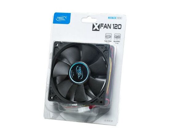 Кулер для корпуса Deepcool XFAN 120, изображение 3 Кулер для корпуса Deepcool XFAN 120, изображение 3