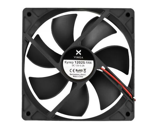 Кулер для корпуса Vinga 12025, изображение 2 Кулер для корпуса Vinga 12025, изображение 2