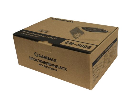Блок питания Gamemax 500W (GM-500B), изображение 5 Блок питания Gamemax 500W (GM-500B), изображение 5