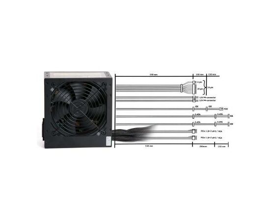 Блок питания Vinga 500W (VPS-500P), изображение 5 Блок питания Vinga 500W (VPS-500P), изображение 5