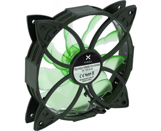 Кулер до корпусу Vinga 12025-15-G