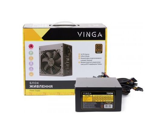 Блок питания Vinga 700W (VPS-700B), изображение 6 Блок питания Vinga 700W (VPS-700B), изображение 6