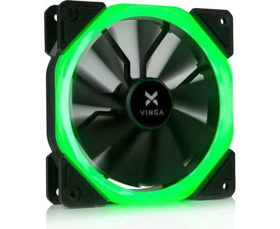 Кулер для корпуса Vinga LED fan-01 green