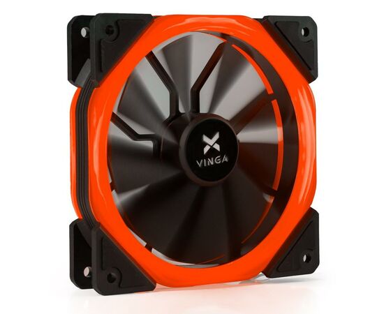 Кулер до корпусу Vinga LED fan-02 red
