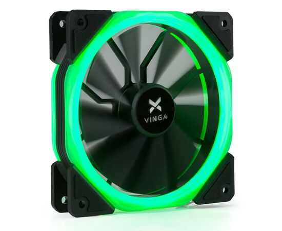 Кулер до корпусу Vinga LED fan-02 green