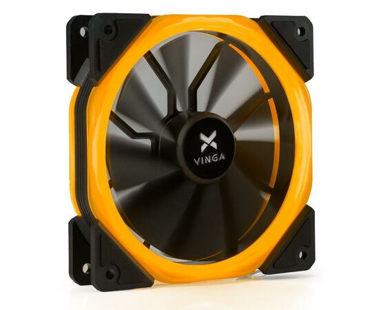Кулер для корпуса Vinga LED fan-02 orange