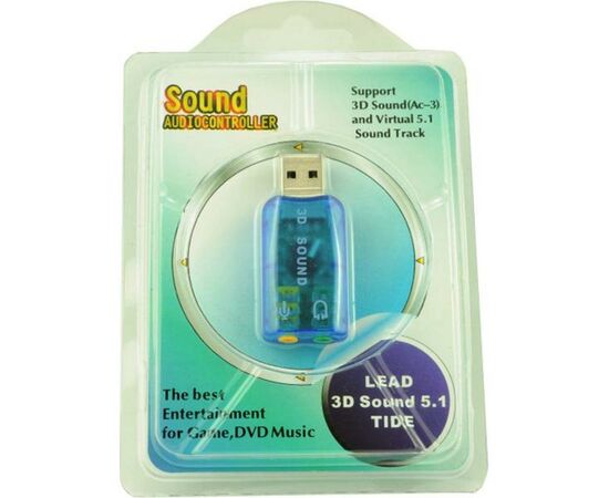 Звуковая плата Atcom USB-sound card (5.1) 3D sound (Windows 7 ready) (7807), изображение 4 Звуковая плата Atcom USB-sound card (5.1) 3D sound (Windows 7 ready) (7807), изображение 4