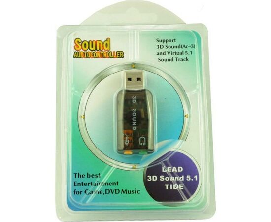 Звуковая плата Atcom USB-sound card (5.1) 3D sound (Windows 7 ready) (7807), изображение 5 Звуковая плата Atcom USB-sound card (5.1) 3D sound (Windows 7 ready) (7807), изображение 5