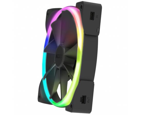 Кулер для корпуса NZXT Aer RGB 2 - Single (HF-28140-B1), изображение 3 Кулер для корпуса NZXT Aer RGB 2 - Single (HF-28140-B1), изображение 3