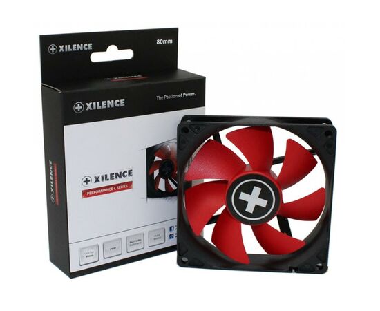 Кулер до корпусу Xilence XPF80.R.PWM (XF040), зображення 4 Кулер до корпусу Xilence XPF80.R.PWM (XF040), зображення 4