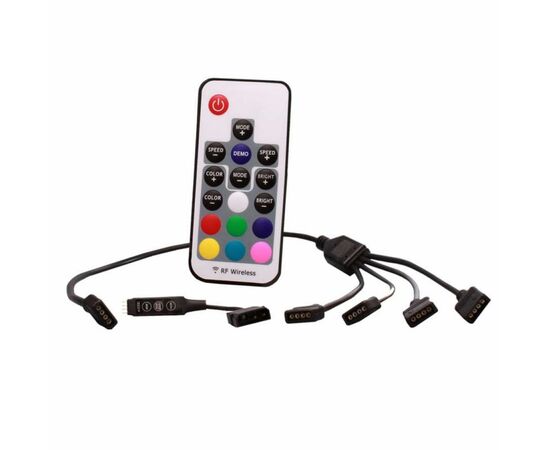 Кулер до корпусу Xilence LED + RGB Set Controller + M/B sync (XF061), зображення 7 Кулер до корпусу Xilence LED + RGB Set Controller + M/B sync (XF061), зображення 7