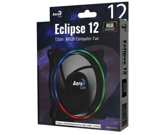 Кулер для корпуса AeroCool Eclipse 12 ARGB 6-Pi (4718009158122), изображение 8