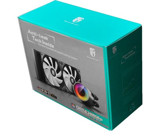 Система водного охлаждения Deepcool CASTLE 240 RGB V2, изображение 2 Система водного охлаждения Deepcool CASTLE 240 RGB V2, изображение 2