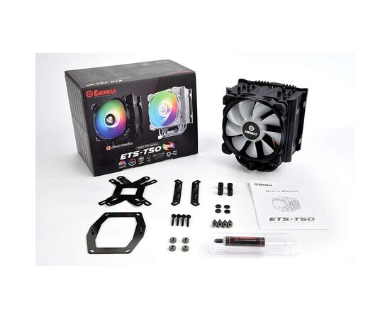 Кулер для процессора Enermax ETS-T50 AXE ARGB Black (ETS-T50A-BK-ARGB), изображение 6 Кулер для процессора Enermax ETS-T50 AXE ARGB Black (ETS-T50A-BK-ARGB), изображение 6