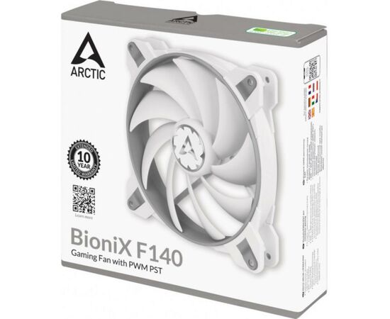 Кулер для корпуса Arctic BioniX F140 Grey/White (ACFAN00162A), изображение 5 Кулер для корпуса Arctic BioniX F140 Grey/White (ACFAN00162A), изображение 5