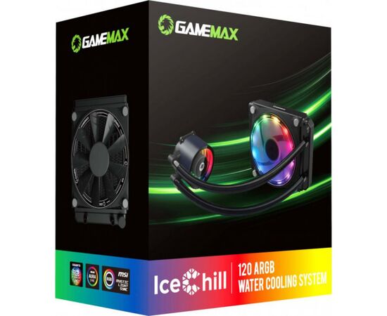 Система водного охлаждения Gamemax IceHill 120-Rainbow, изображение 8 Система водного охлаждения Gamemax IceHill 120-Rainbow, изображение 8