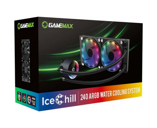 Система водного охлаждения Gamemax IceHill240-Rainbow, изображение 7 Система водного охлаждения Gamemax IceHill240-Rainbow, изображение 7