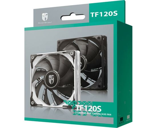 Кулер для корпуса Deepcool GAMER STORM TF120S Black (TF120S BLACK), изображение 6 Кулер для корпуса Deepcool GAMER STORM TF120S Black (TF120S BLACK), изображение 6
