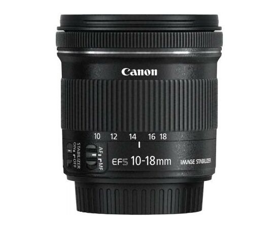 Объектив Canon EF-S 10-18mm f/4.5-5.6 IS STM (9519B005), изображение 2 Объектив Canon EF-S 10-18mm f/4.5-5.6 IS STM (9519B005), изображение 2