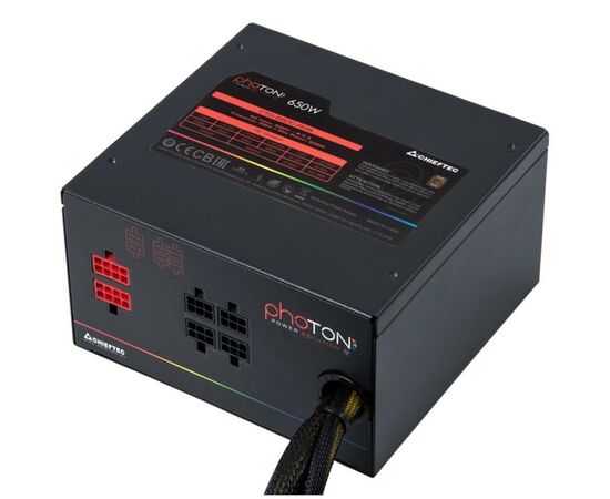 Блок живлення Chieftec 650W (CTG-650C-RGB), зображення 2 Блок живлення Chieftec 650W (CTG-650C-RGB), зображення 2