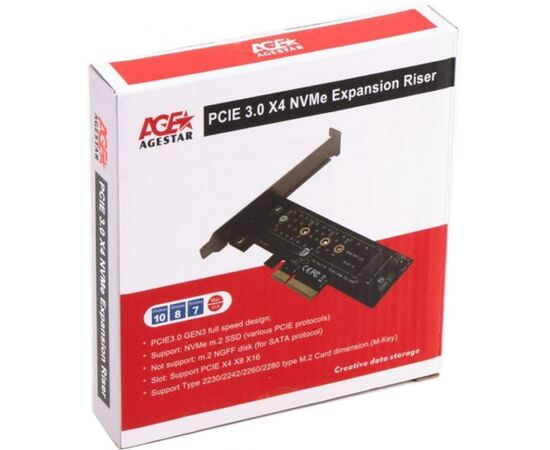Контролер PCIe to M.2 NVMe AgeStar (AS-MC01), зображення 4 Контролер PCIe to M.2 NVMe AgeStar (AS-MC01), зображення 4