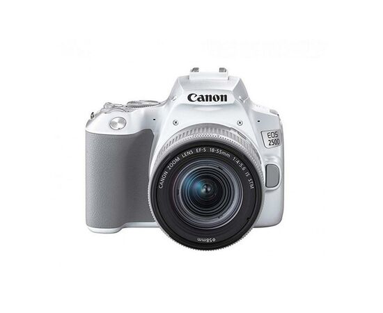 Цифровой фотоаппарат Canon EOS 250D 18-55 IS White (3458C003AA), изображение 2 Цифровой фотоаппарат Canon EOS 250D 18-55 IS White (3458C003AA), изображение 2