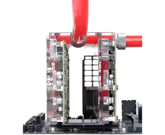 Термінал для CBO ThermalTake Pacific VGA Bridge Dual Series 3-Slot Transparent (CL-W136-PL00TR-A), зображення 6 Термінал для CBO ThermalTake Pacific VGA Bridge Dual Series 3-Slot Transparent (CL-W136-PL00TR-A), зображення 6