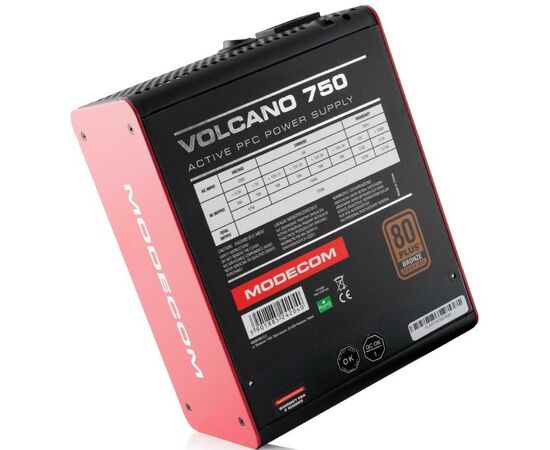 Блок питания Modecom 750W VOLCANO (ZAS-MC85-SM-750-ATX-VOLCA), изображение 4 Блок питания Modecom 750W VOLCANO (ZAS-MC85-SM-750-ATX-VOLCA), изображение 4