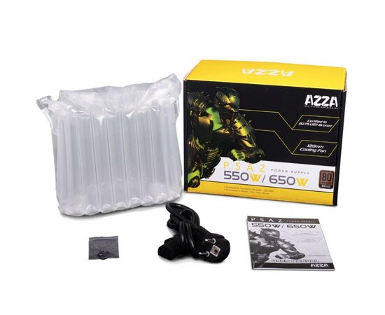 Блок питания Azza 550W (PSAZ-550W), изображение 2 Блок питания Azza 550W (PSAZ-550W), изображение 2