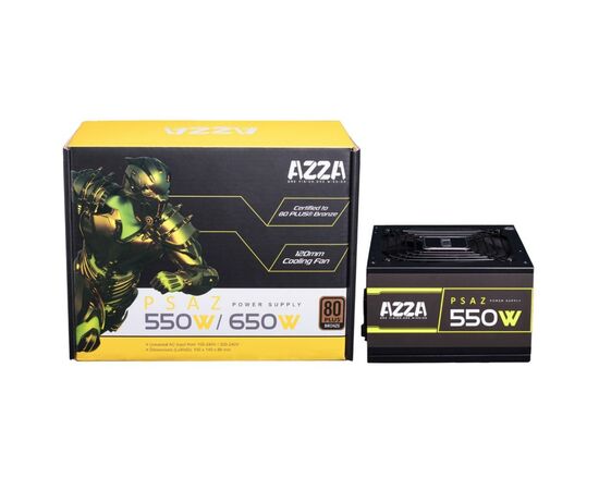 Блок питания Azza 550W (PSAZ-550W), изображение 3 Блок питания Azza 550W (PSAZ-550W), изображение 3