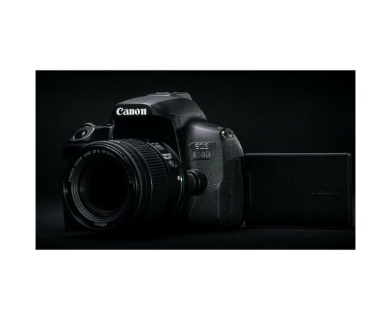 Цифровой фотоаппарат Canon EOS 850D kit 18-135 IS nano USM Black (3925C021), изображение 5 Цифровой фотоаппарат Canon EOS 850D kit 18-135 IS nano USM Black (3925C021), изображение 5