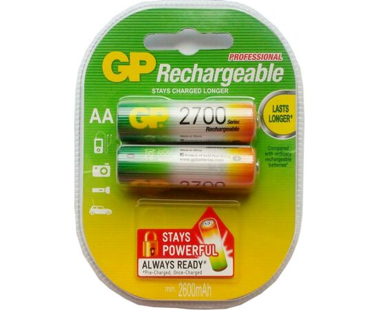 Аккумулятор AA R6 2700mAh * 2 Gp (270AAHC-U2 / 4891199077746)