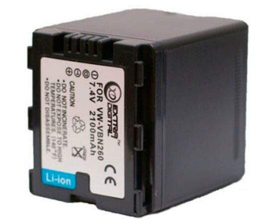 Аккумулятор к фото/видео Extradigital Panasonic VW-VBN260 (DV00DV1362)