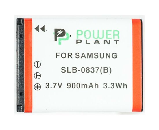 Аккумулятор к фото/видео PowerPlant Samsung SLB-0837B (DV00DV1178), изображение 2 Аккумулятор к фото/видео PowerPlant Samsung SLB-0837B (DV00DV1178), изображение 2