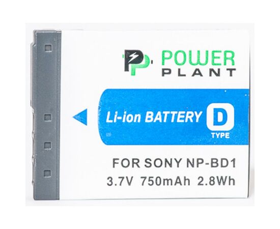 Аккумулятор к фото/видео PowerPlant Sony NP-BD1, NP-FD1 (DV00DV1204), изображение 2 Аккумулятор к фото/видео PowerPlant Sony NP-BD1, NP-FD1 (DV00DV1204), изображение 2