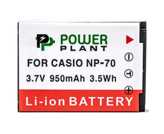 Аккумулятор к фото/видео PowerPlant Casio NP-70 (DV00DV1241), изображение 2 Аккумулятор к фото/видео PowerPlant Casio NP-70 (DV00DV1241), изображение 2
