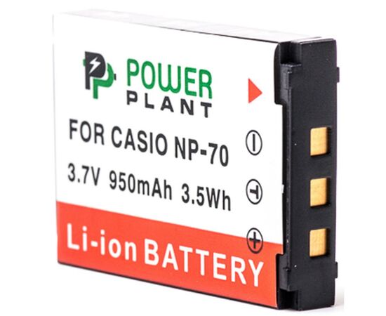 Акумулятор до фото/відео PowerPlant Casio NP-70 (DV00DV1241)