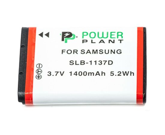 Аккумулятор к фото/видео PowerPlant Samsung SLB-1137D (DV00DV1264), изображение 2 Аккумулятор к фото/видео PowerPlant Samsung SLB-1137D (DV00DV1264), изображение 2