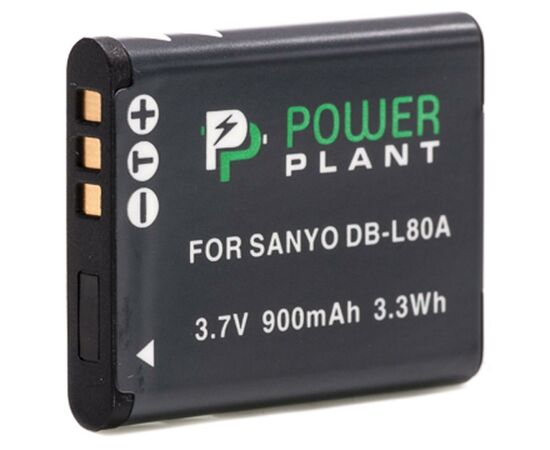 Акумулятор до фото/відео PowerPlant Sanyo DB-L80, D-Li88 (DV00DV1289)