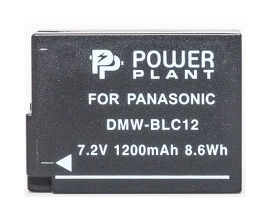 Аккумулятор к фото/видео PowerPlant Panasonic DMW-BLC12, DMW-GH2 (DV00DV1297), изображение 2 Аккумулятор к фото/видео PowerPlant Panasonic DMW-BLC12, DMW-GH2 (DV00DV1297), изображение 2