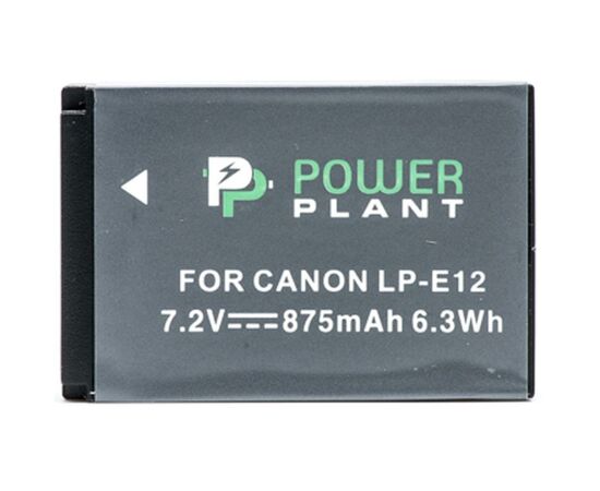 Акумулятор до фото/відео PowerPlant Canon LP-E12 (DV00DV1311), зображення 2 Акумулятор до фото/відео PowerPlant Canon LP-E12 (DV00DV1311), зображення 2